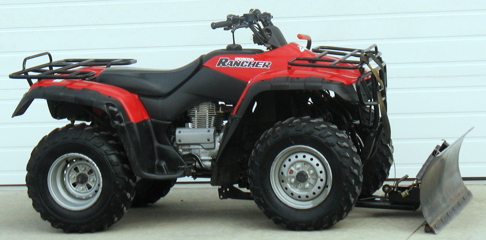 Honda rancher 350 snow plow #7